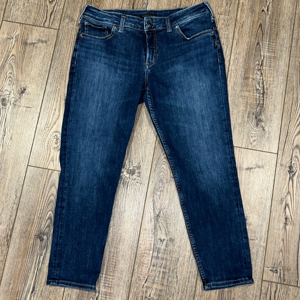 Silver Jeans Suki Skinny Crop W32 / L25